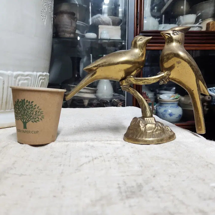 [BUNJANG] Vintage Bronze Parrot Sculpture / 유럽 빈티지동브론즈  앵무새동브론즈