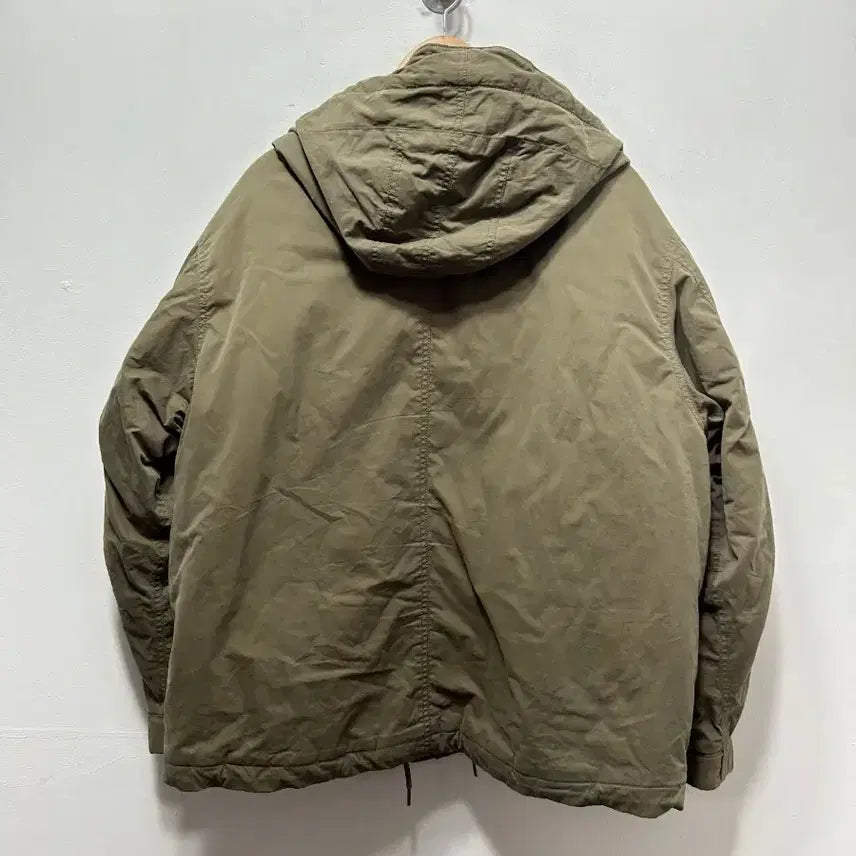 [BUNJANG] WHO.AU Khaki Hooded Field Jacket / WHO.AU 후아유 후드 야상 점퍼 카키 XL