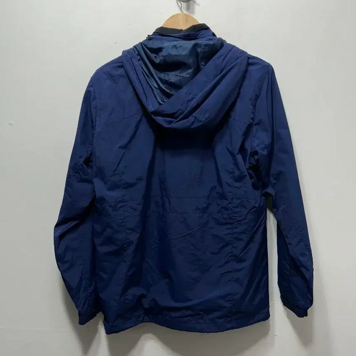 [BUNJANG] Navy Blue Pocket Hooded Windbreaker Jacket - Size M / 네이비 블루 포켓 후드 바람막이 자켓 새상품 M