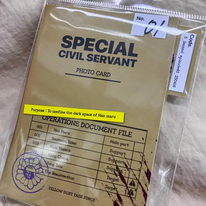 [BUNJANG] Byeoljeongjig Gongmuwon Photocard Set Sealed / 별정직공무원 포토카드 세트 미개봉 양도