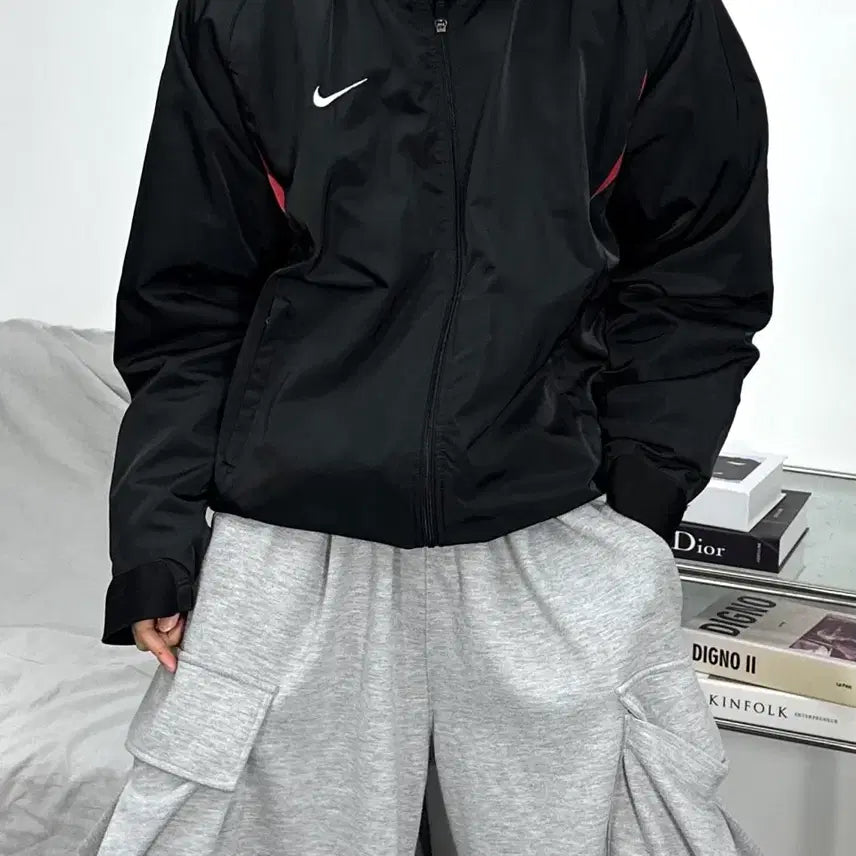[BUNJANG] Nike 00s Black Windbreaker Jacket L / 나이키 00s 블랙 바람막이 L
