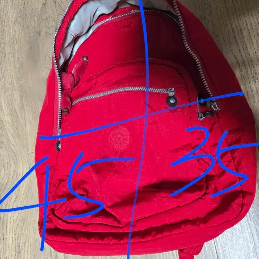 [BUNJANG] Kipling Red Backpack / 키플링 빨간색 백팩 가방