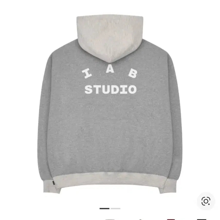 [BUNJANG] IAB Studio Dual Gray Hoodie L / 아이앱 스튜디오 듀얼 그레이 후드티 L