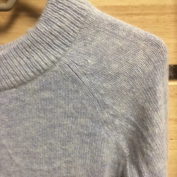 [BUNJANG] Avely Ice Blue One Shoulder Knit Top / 빈티지 에이블리 | 원숄더 아이스블루 니트