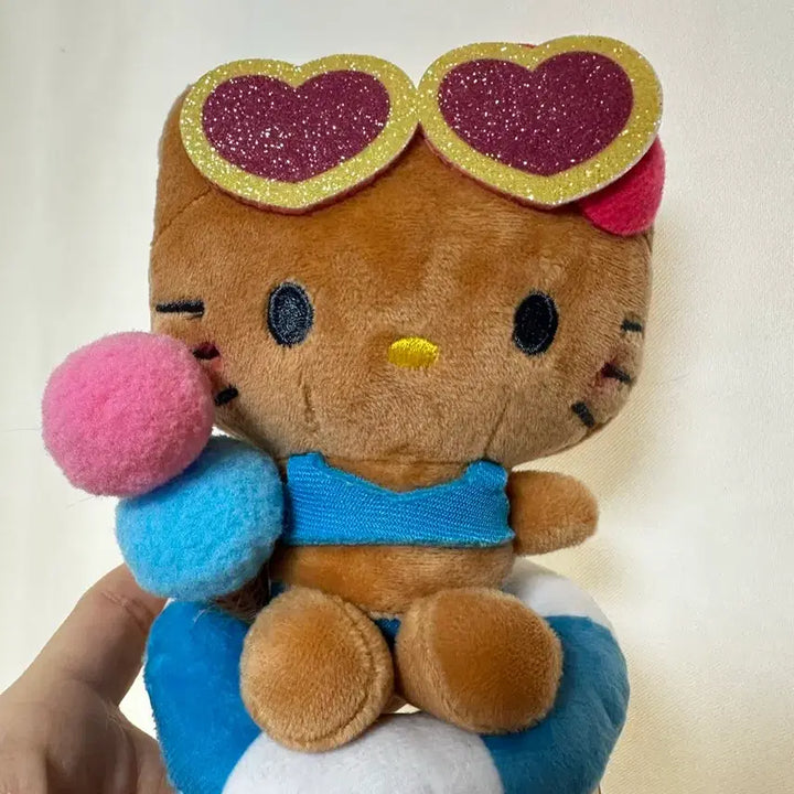 [BUNJANG] Hello Kitty Doll Swimsuit Tube Keychain / 헬로키티 인형 수영복 튜브 키링