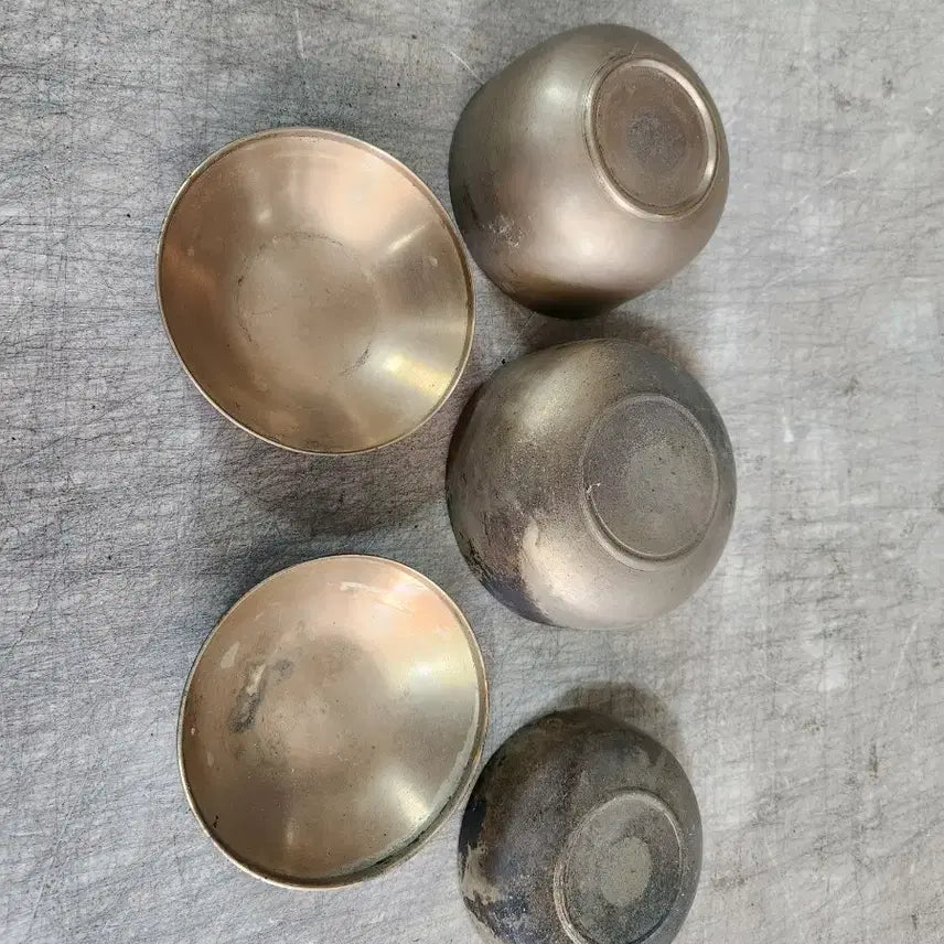 [BUNJANG] Antique Brass Baby Dish Set / 애기 놋그릇 찬그릇