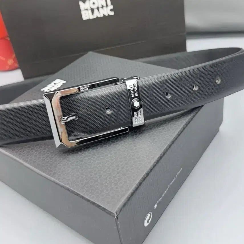 [BUNJANG] Premium Genuine Cowhide Leather Belt (Silver Buckle) / 남성 프리미엄 천연 소가죽 벨트 (실버 버클 / 120cm)