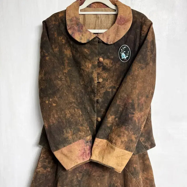 [BUNJANG] Natural Dye Jacket and Skirt Set / 천연염색 자켓, 스커트 세트
