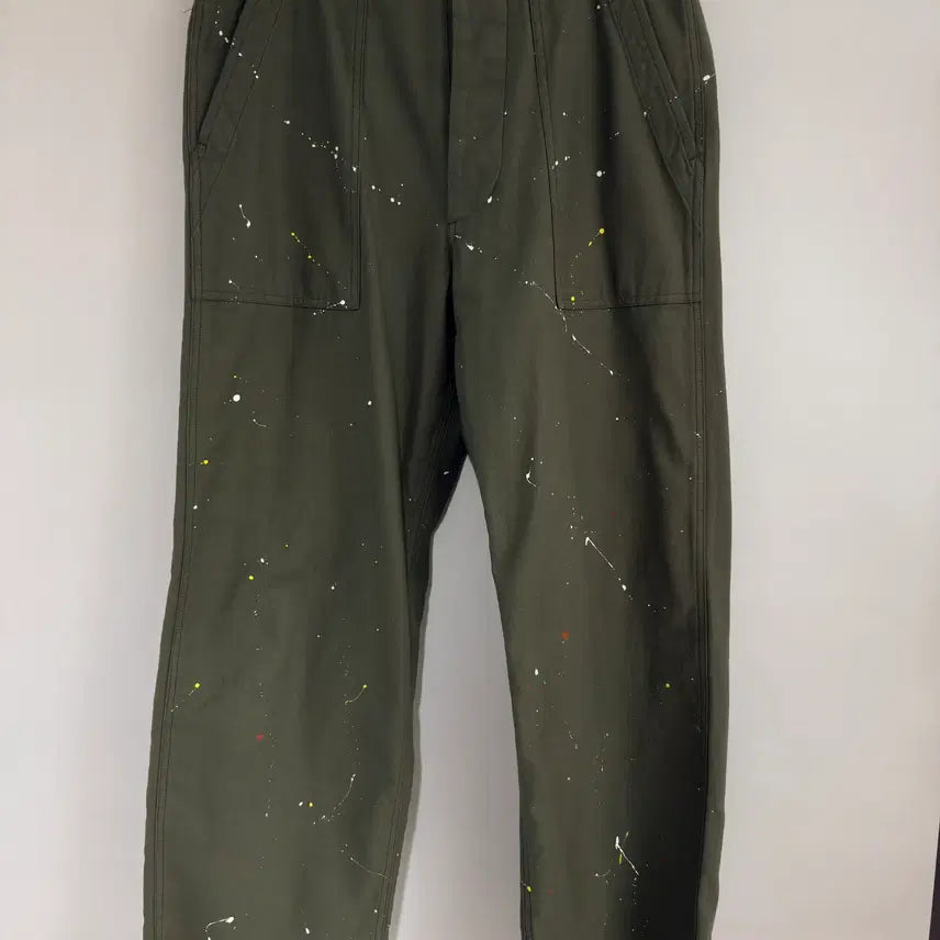 [BUNJANG] Backers Painting Fatigue Pants - M Size / 백커스 backers 퍼티그 페인팅 팬츠  M사이즈 판매