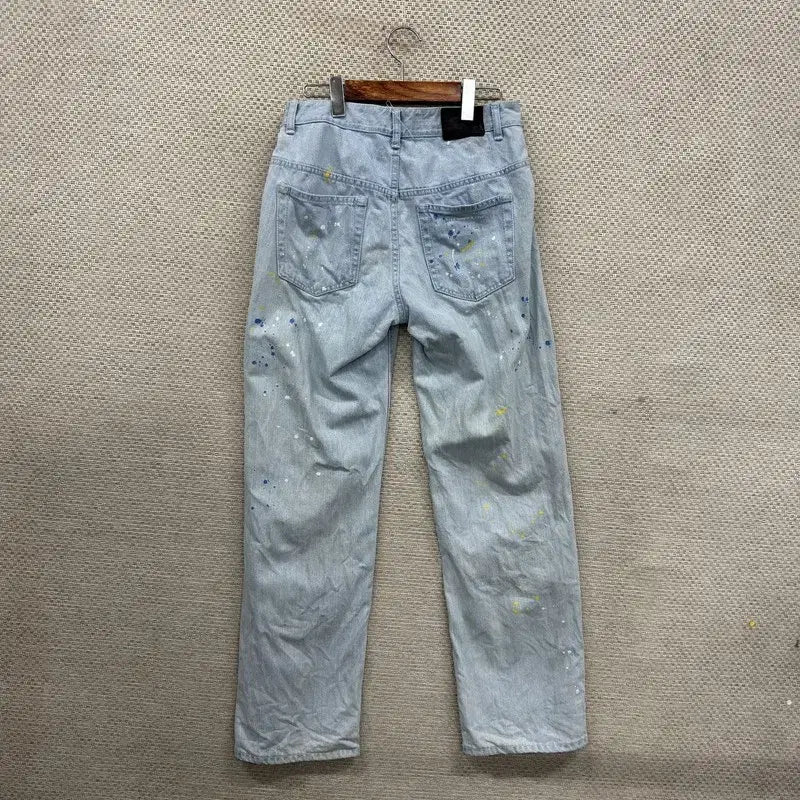 [BUNJANG] Fatalism Painting Light Blue Denim Jeans / 페이탈리즘 페인팅 연청 데님 청바지 44 A07298