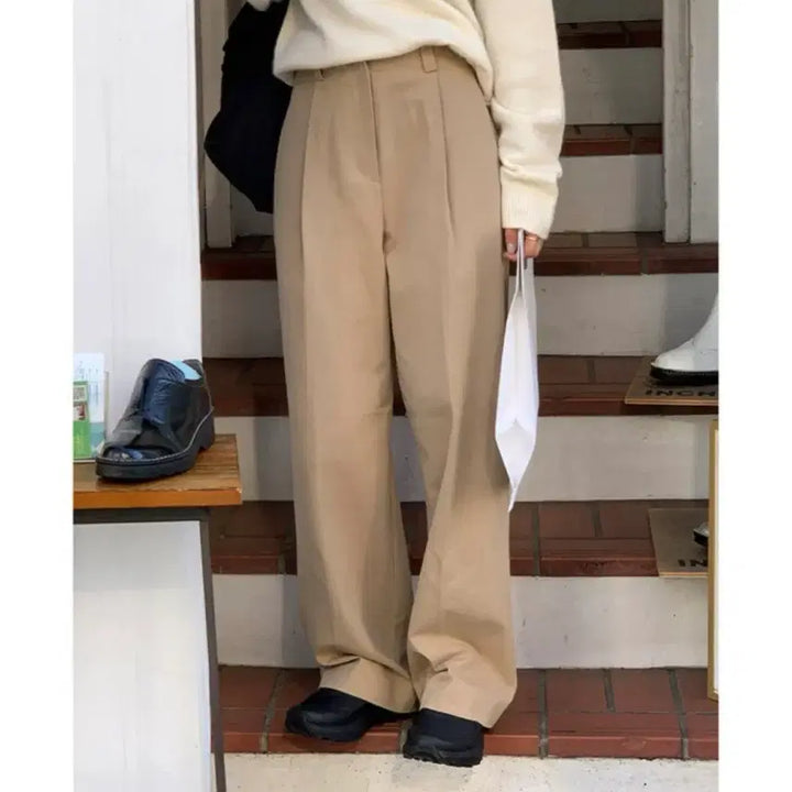[SOLD OUT] 가격안내림/ 필링스 핀턱팬츠 지그재그 데일리룩