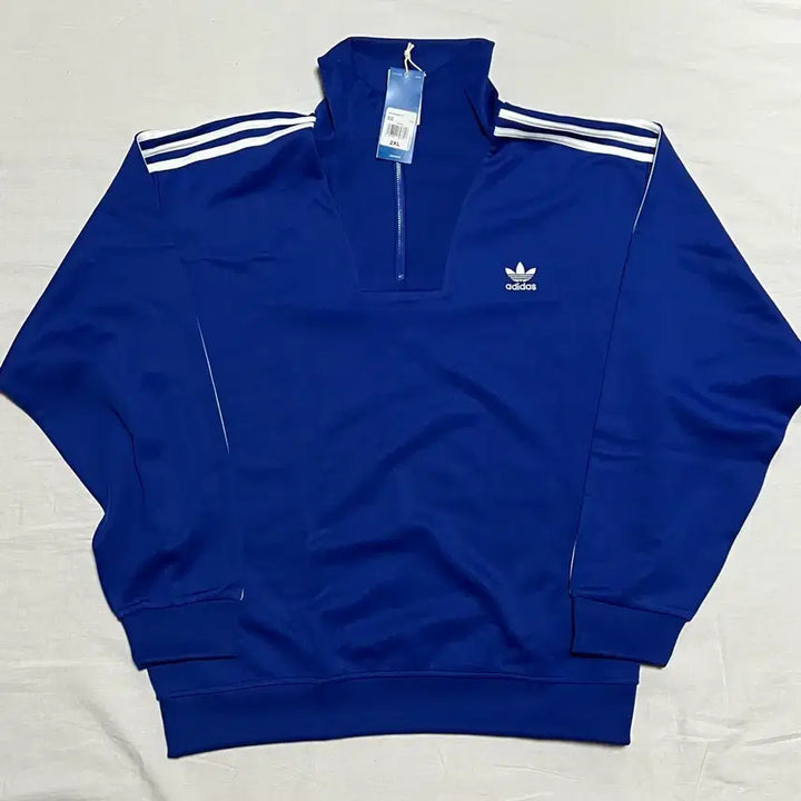 [BUNJANG] Adidas Funnel Neck Track Top (Blue) - 2XL / [새상품] 2XL) 아디다스 퍼널넥 트랙탑 블루