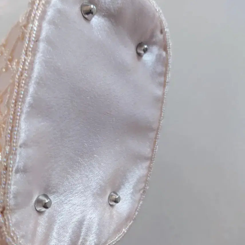 [BUNJANG] Beaded Silk Tote Bag / 비즈 실크토트백