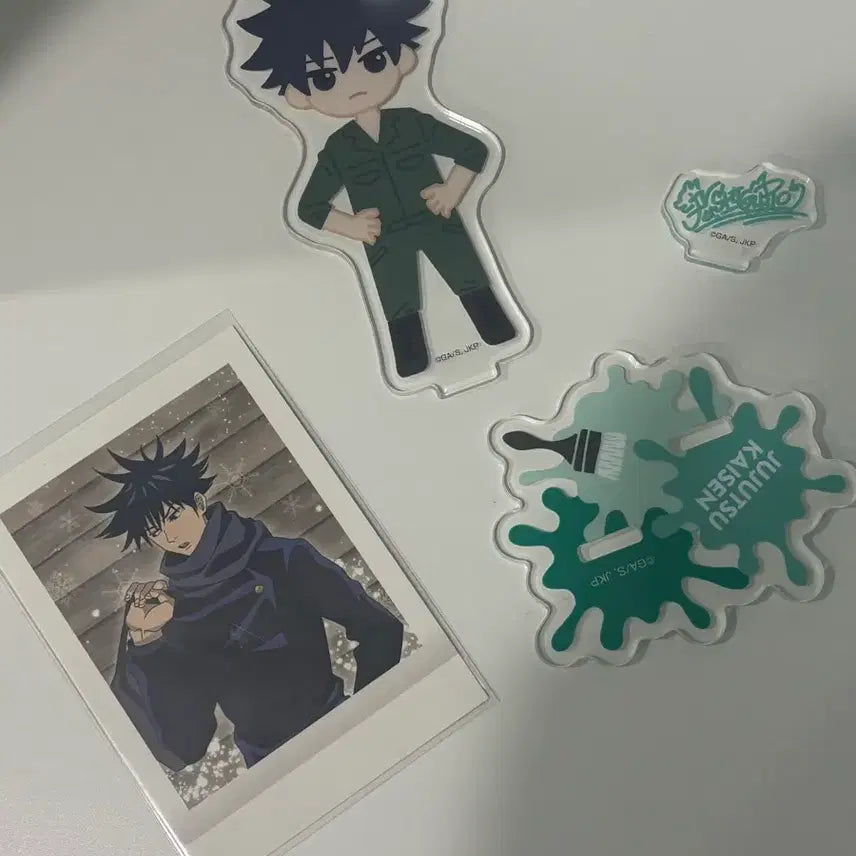 [BUNJANG] Jujutsu Kaisen Megumi Acrylic Stand &amp; PASHa Card Bundle Set / 주술회전 메구미 아크릴,파샤 일괄판매