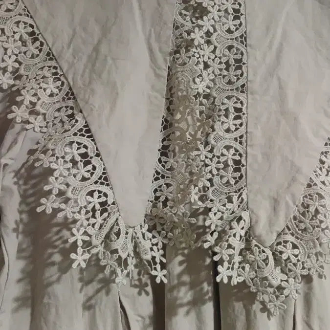 [BUNJANG] Lace Long Dress Beige / 고급진 레이스  원피스66 아이보리베이지
