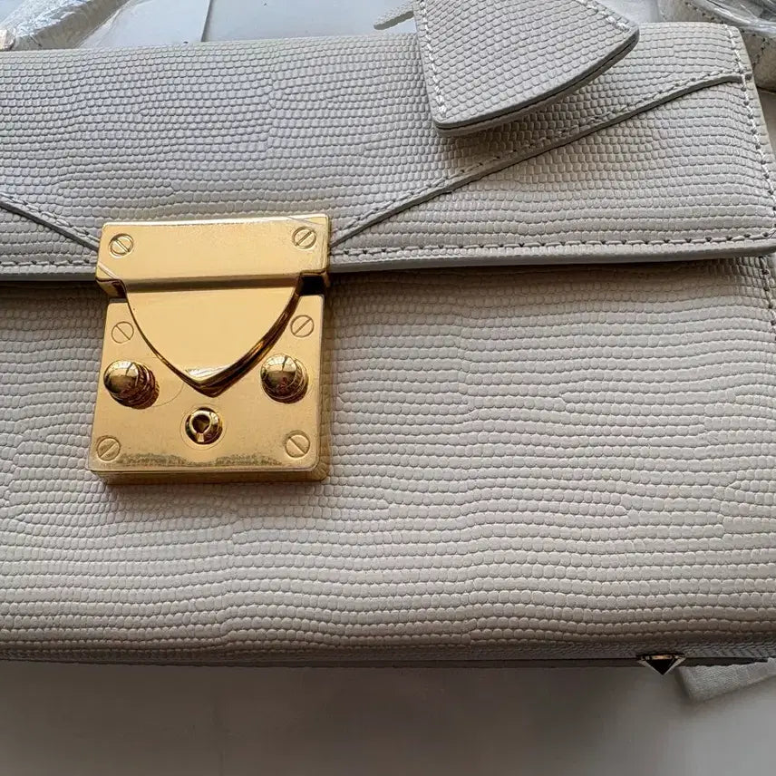 [BUNJANG] Lapla Minimi Bag Cream Leather / 라플라 미니미백 가방 크림 새상품 풀구성