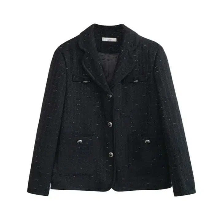 [BUNJANG] H.Mode Tweed Jacket - Black / 에이치모드 트위드 자켓_블랙