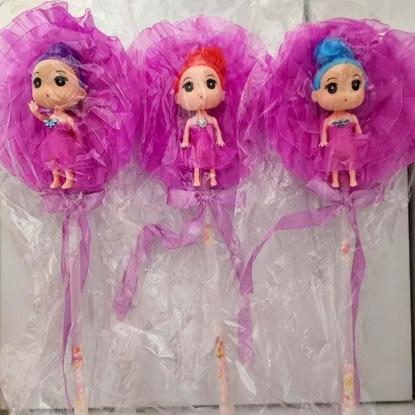 [BUNJANG] Princess Doll Figure with Light Wand / (6월 세일)공주 인형 피규어 불빛 요술봉
