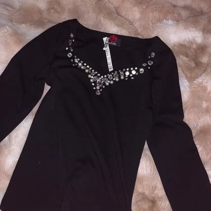 [BUNJANG] DaTuRa Beaded Top / DaTuRa 비즈 상의 갸루 오네갸루