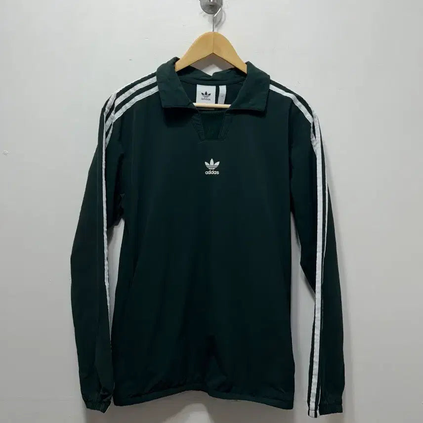 [BUNJANG] Adidas Three-Stripe Anorak Long Sleeve Sweatshirt / 아디다스 3선 아노락 긴팔 맨투맨 M
