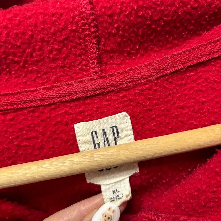[BUNJANG] GAP Red Big Logo Hoodie XL / 갭 GAP 레드 빅로고 후드티 XL