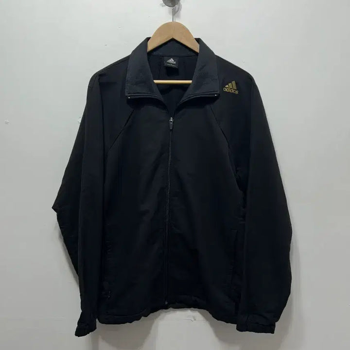 [BUNJANG] Adidas Black Windbreaker Jacket 105 Size / 아디다스 블랙 바람막이 자켓 집업 105사이즈