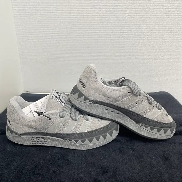 [BUNJANG] Adidas x Neighborhood Adimatic Charcoal Solid Grey Sneakers / 아디다스x네이버후드 아디매틱-차콜 솔리드 그레이 220