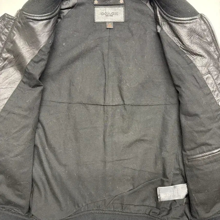 [BUNJANG] Coach 14AW Leather Bomber Jacket / 코치 14aw 레더 봄버 자켓