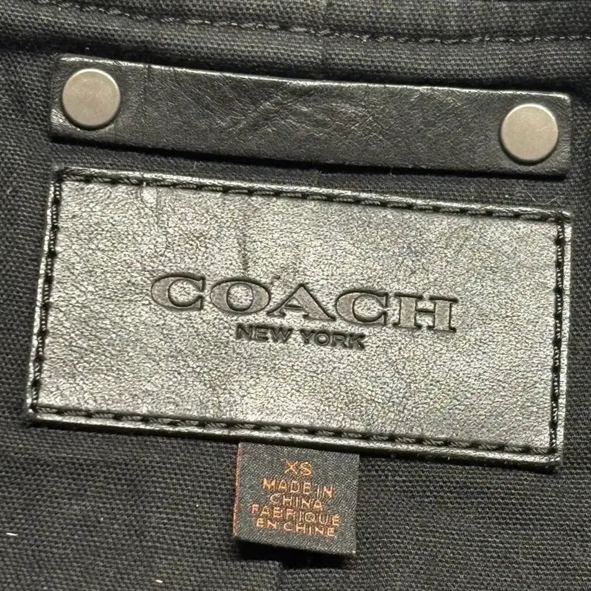[BUNJANG] Coach 14AW Leather Bomber Jacket / 코치 14aw 레더 봄버 자켓