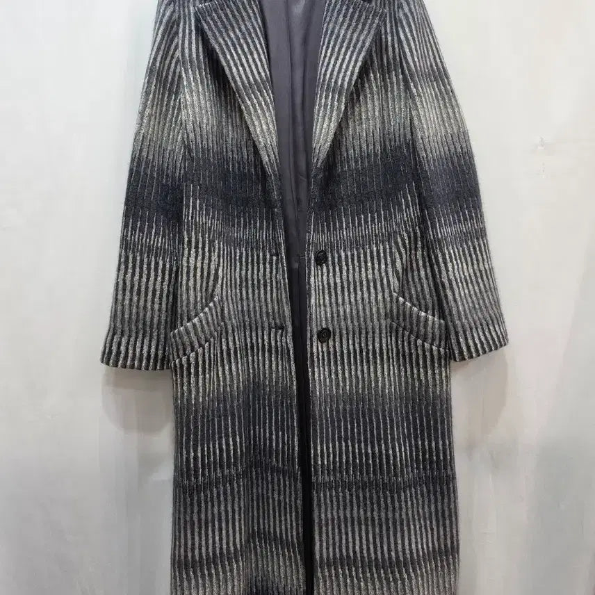 [BUNJANG] M Missoni Striped Long Coat / (정품)미쏘니 스트라이프 롱 코트