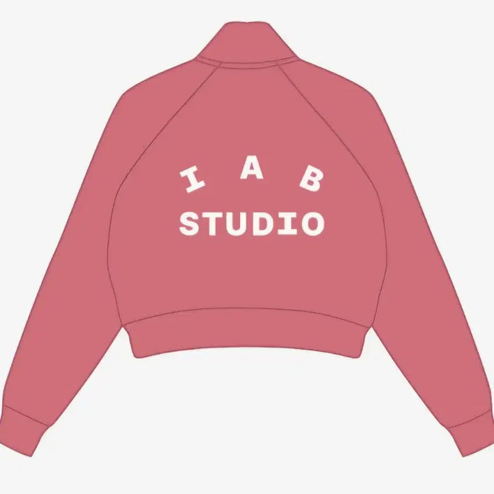 [BUNJANG] IAB Studio Crop Half Zip-Up Pink / 아이앱 스튜디오 IAB  크롭 하프 집업 핑크
