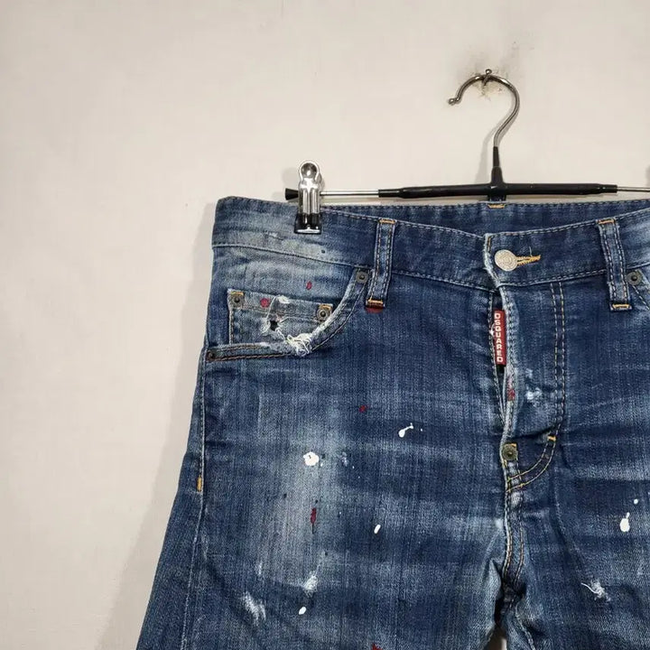 [BUNJANG] Dsquared2 Paint Denim Jeans / 디스퀘어드2  패인트  스판 데님 청바지