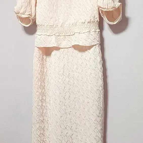 [BUNJANG] Mine Pleated Long Dress / 한섬 마인 플리츠 롱원피스 55