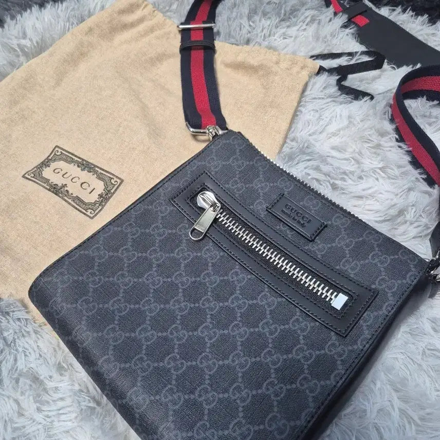[BUNJANG] Gucci GG Supreme Messenger Bag / [새상품급] 구찌 GG 블랙 메신저백