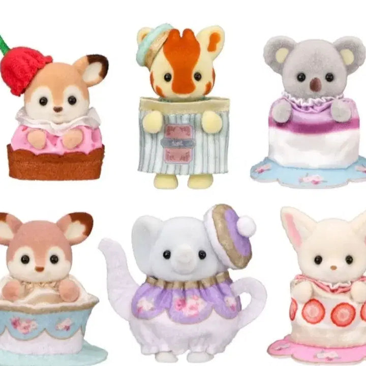 [BUNJANG] Sylvanian Families Cherry Cake Deer Toy / 실바니안 두근두근 티타임 체리케이크 사슴 미개봉
