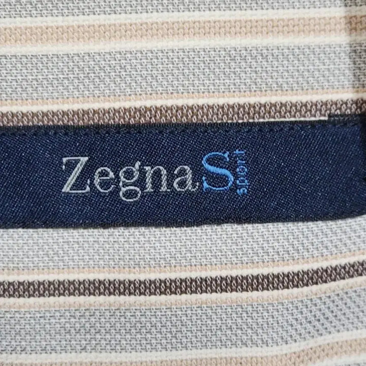 [BUNJANG] Zegna Striped Shirt / (XL) 제냐 남방 스트라이프 셔츠 포켓 이태리판