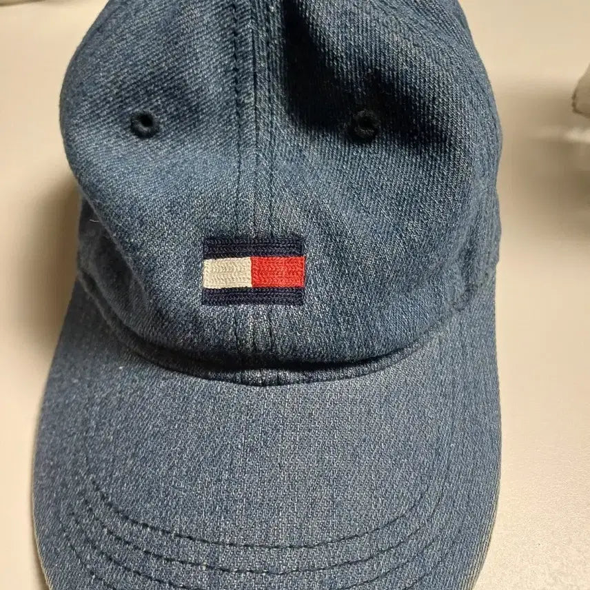 [BUNJANG] Tommy Hilfiger Denim Ball Cap Hat / 타미힐피거 데님 볼캡 모자