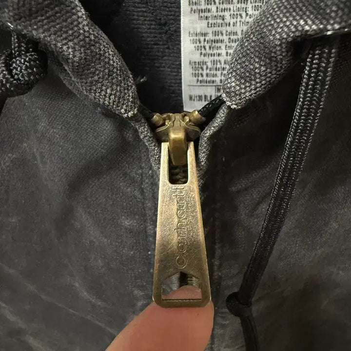 [BUNJANG] Carhartt WJ130 BLK Hooded Jacket / (M) 칼하트 후드 자켓 WJ130 BLK