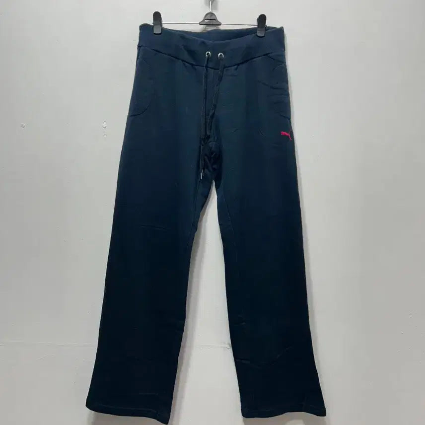 [BUNJANG] Puma Black Training Pants Wide Fit M / 푸마 블랙 트레이닝 바지 와이드핏 M