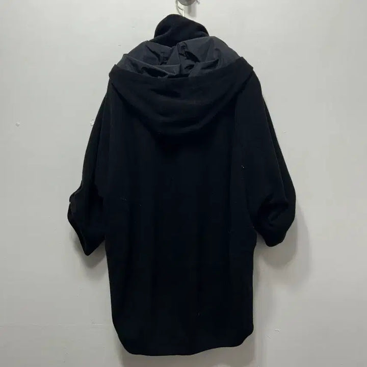 [BUNJANG] VOV Hooded Wool Coat Black Jacket M / VOV 후드 모직 코트 블랙 자켓 M
