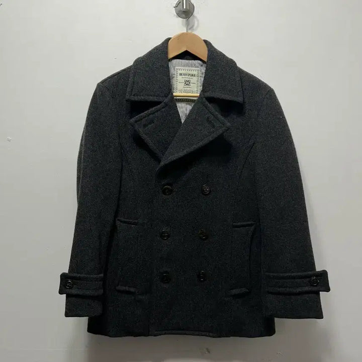 [BUNJANG] Beanpole Charcoal Double Breasted Pea Coat Jacket (Size M) / 빈폴 차콜색 더블 피코트 자켓 M 95사이즈
