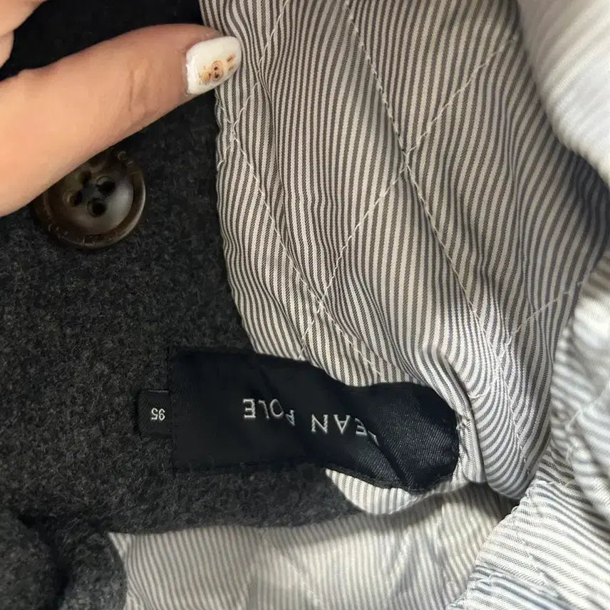 [BUNJANG] Beanpole Charcoal Double Breasted Pea Coat Jacket (Size M) / 빈폴 차콜색 더블 피코트 자켓 M 95사이즈