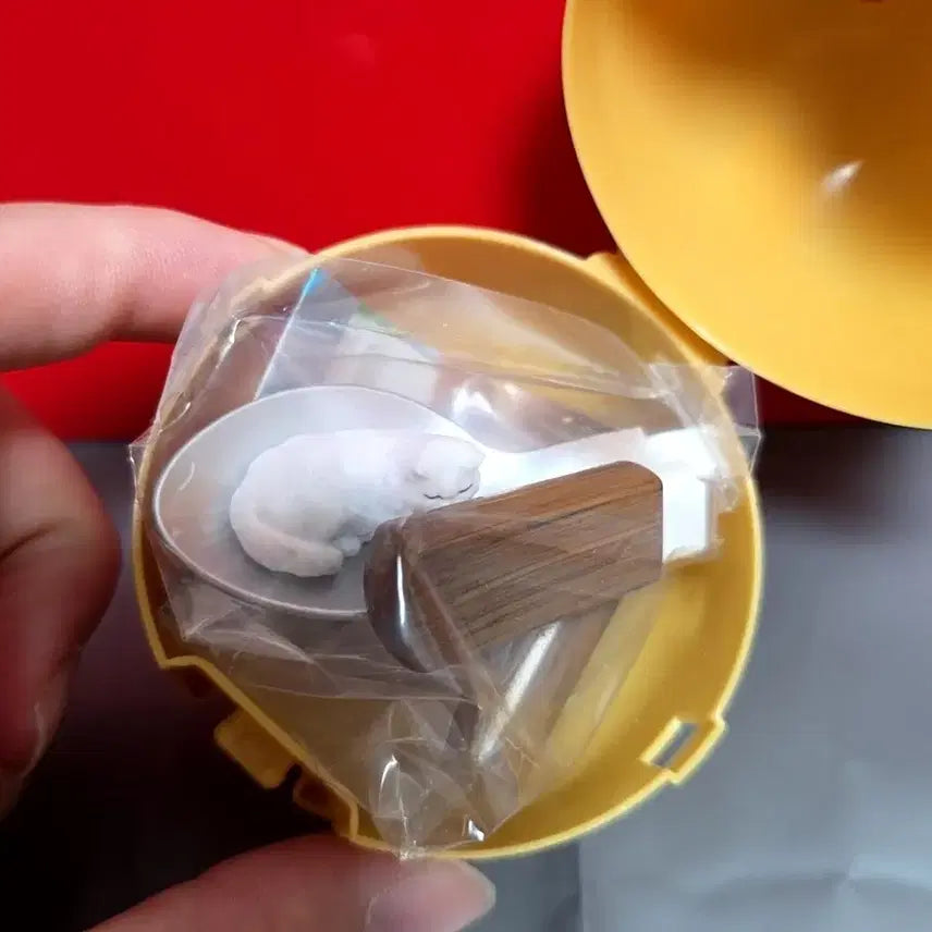 [BUNJANG] Miniature Cat Figure Gacha Spoon / 미니어처 고양이 피규어 가챠 스푼
