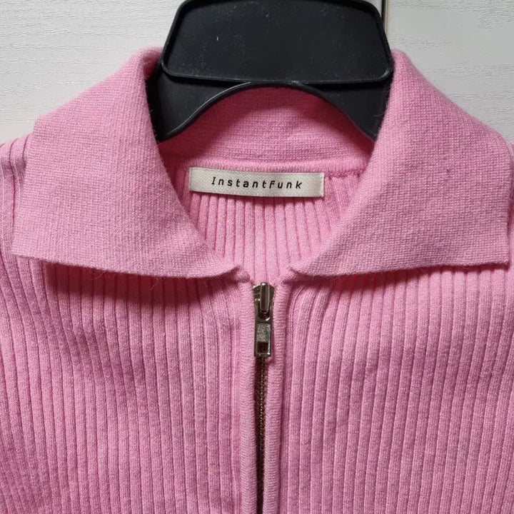 [BUNJANG] InstantFunk Knit Zip-up Short Cardigan / 인스턴트펑크 니트 집업 숏 가디건