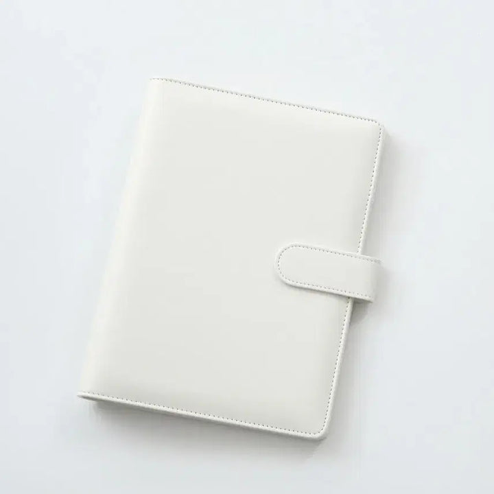 [BUNJANG] White Macaron Binder A5 6-Hole with 20 Inserts / 할인 급처 속지 20장 포함) 화이트 흰색 마카롱바인더 a5 6공