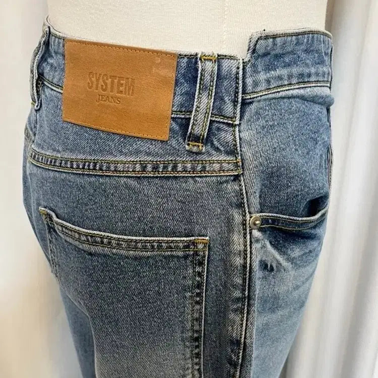 [BUNJANG] SYSTEM JEANS Light Wash Straight Leg Denim Pants / 한섬 SYSTEM JEANS 연청 스트레이트 데님 팬츠 새옷급
