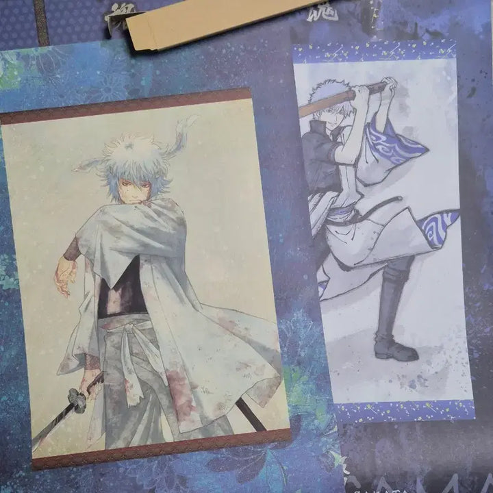 [BUNJANG] Gintama Gintoki White Night Demon Takibi Tapestry Scroll Set / 은혼 긴토키 백야차 태피스트리 족자봉 일괄