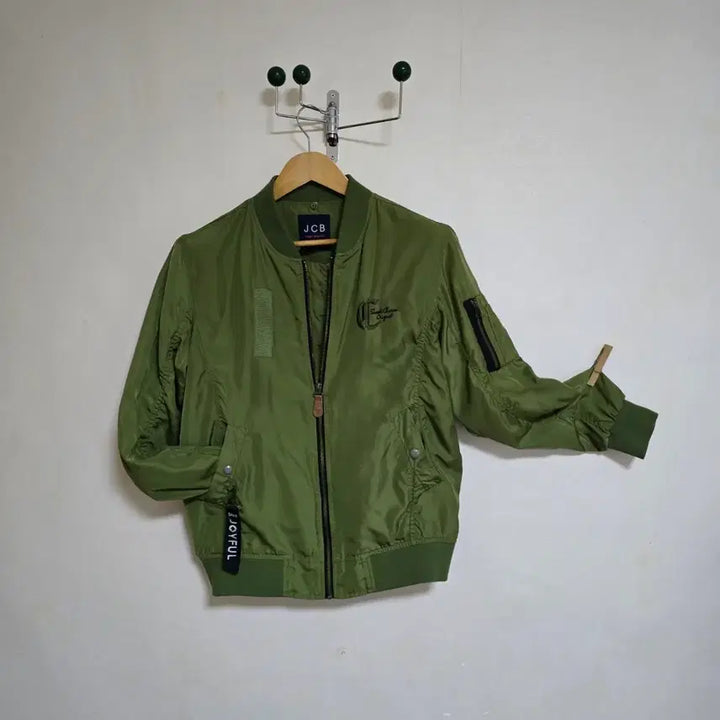 [BUNJANG] JCB Khaki Bomber Jacket / 여성의류 JCB 카키색 봄버 자켓 항공 점퍼