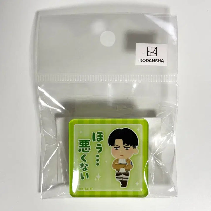[SOLD OUT] 진격의 거인 리바이 이라스토야 아크릴 클립 뱃지