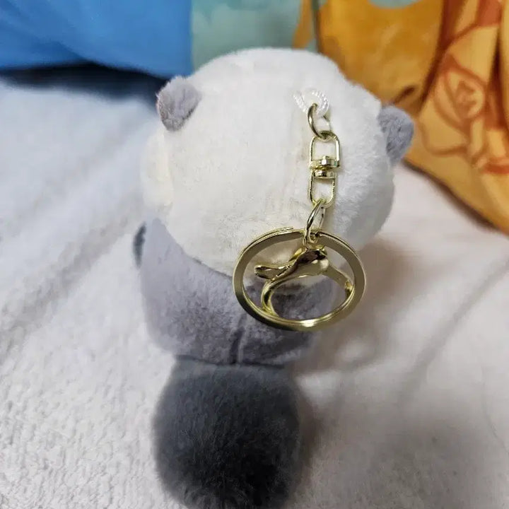 [BUNJANG] White Otter Plush Keychain / 흰색 수달 인형 키링